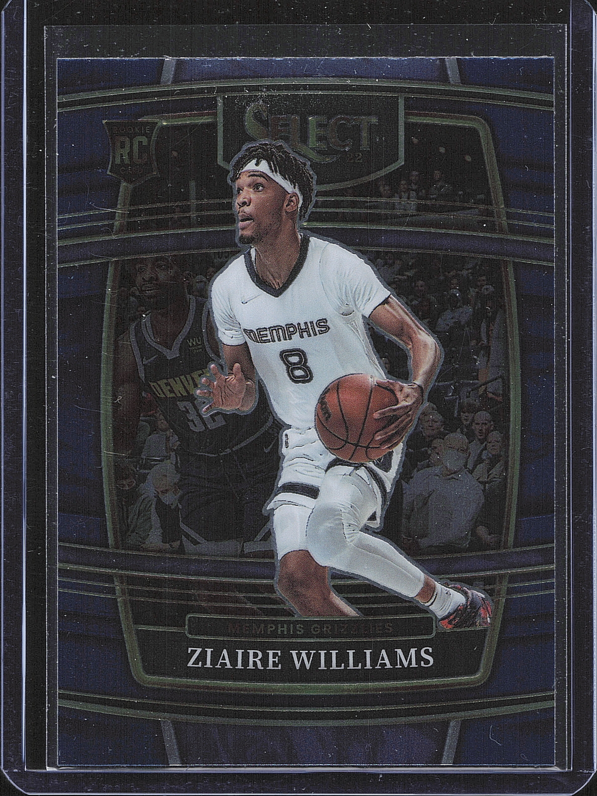 Ziaire Williams 2021-22 Panini Select Concourse Blue Prizm RC #86 Rookie
