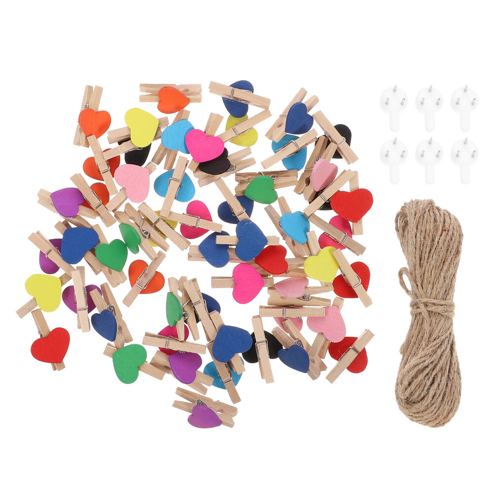 50 Pcs Picture Hanging Pegs Photo Pegs Photo Hanging Pegs Wooden Craft Pegs