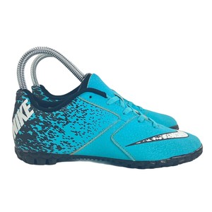 Nike Jr Bomba IC Niños Botines de césped de fútbol Indoor Azul Negro Talla  2.5 | eBay