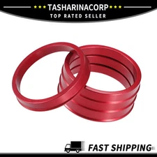 Universal Piece of 4 Car Hub Centric Ring OD 73.1mm to ID 64.1mm Aluminum Alloy