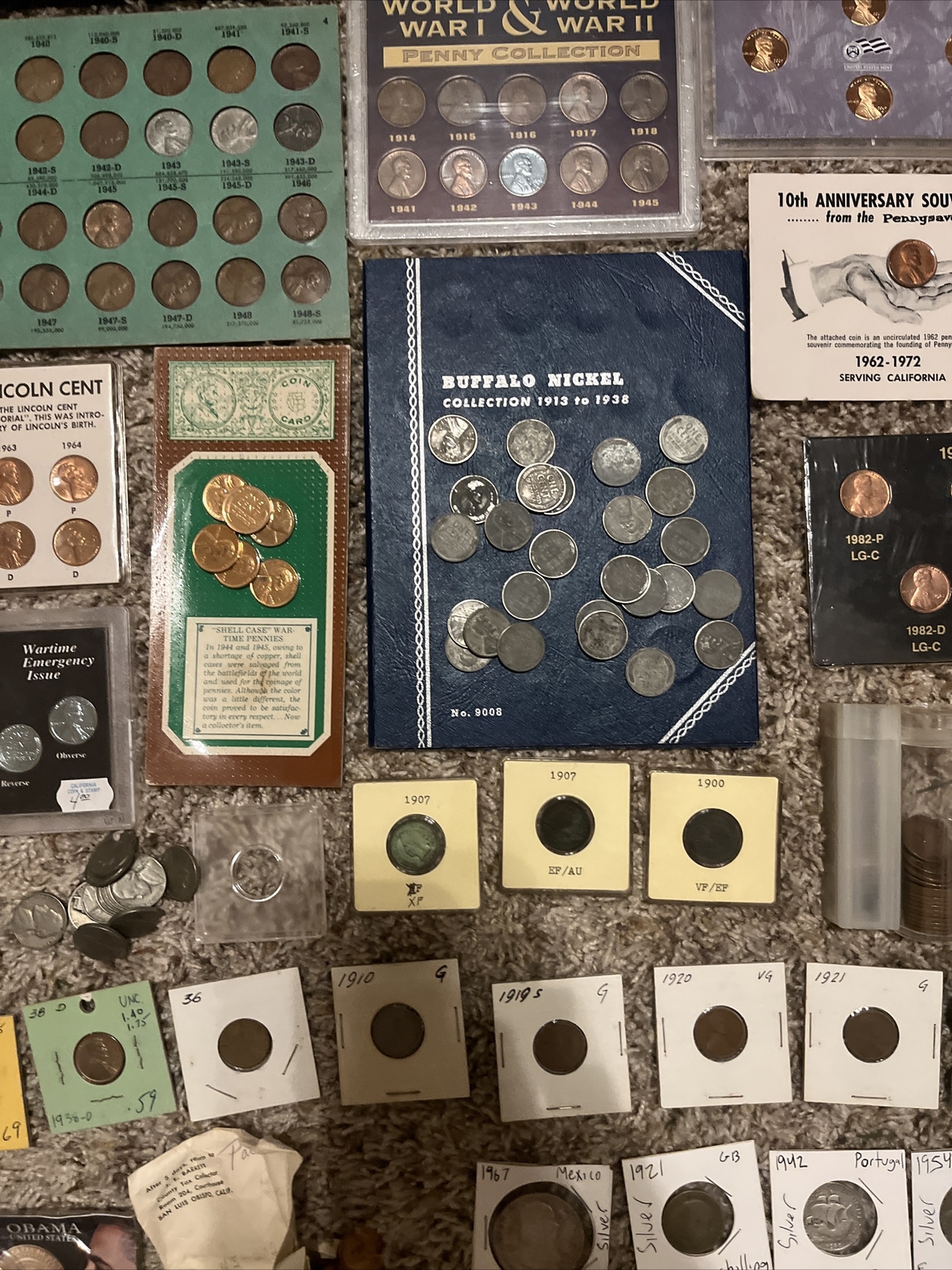 Estate Sale Coins Auction Lot US + Foreign + Silver Currency Collection eBay