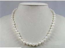 Baroque Akoya Saltwater Cultured Pearl Necklace 20" with Sterling Silver Clasp