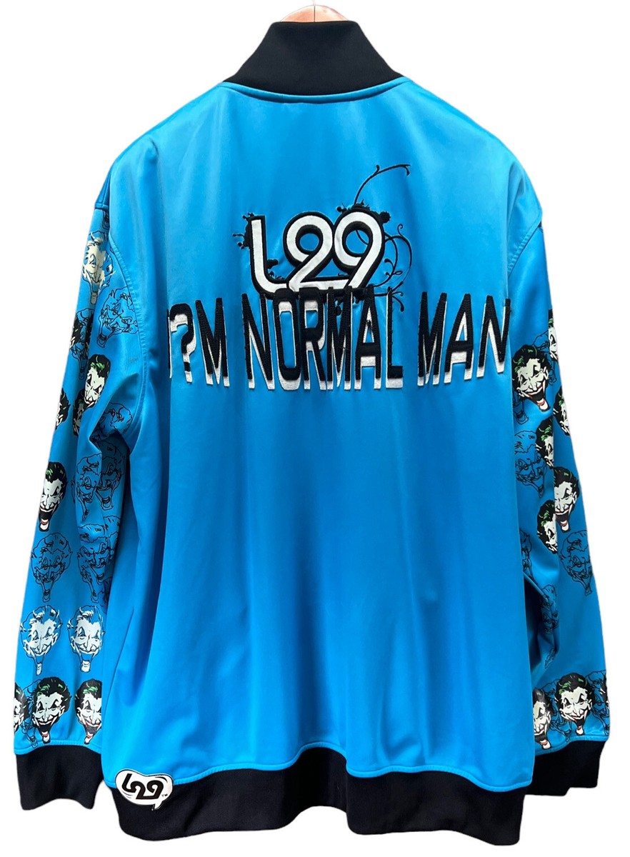 DC COMICS L29 TURQUOISE JOKER BOMBER JACKET SIZE 2XL MENS BATMAN