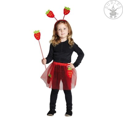 Erdbeer Set 3-tlg. Erbeere Kostüm Fasching Karneval Früchtchen 129196213