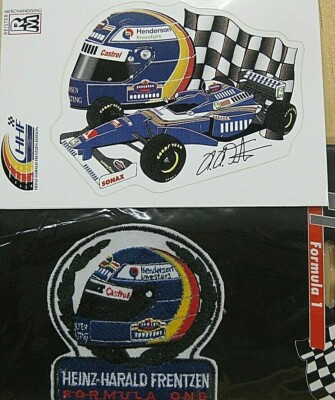 Stickers + Patches FORMULA 1 HH. Frentzen Edition Helmet Jordan Sonax Castrol 605