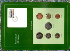 Coin Sets of All Nations Isle of Man 1983-1993 1£ 1989 50 Pence 1990