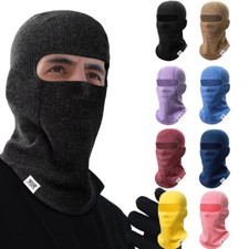 Winter Motorcycle Full Face Mask Balaclava Knitted Cap Cycling Ski Beanie Hat US