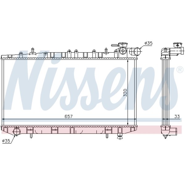 KüHler WasserküHler MotorküHler FüR Nissan Sunny III Traveller Y10 2.0 D N14-image