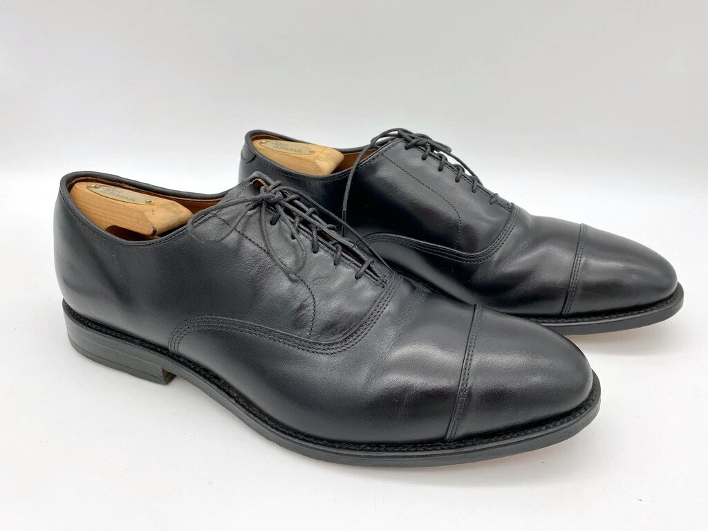 Allen Edmonds Black Park Avenue 9 1/2 D Mans Lace Up Oxford Shoe 