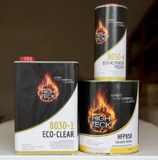 High Teck 8030 Corvette Yellow Basecoat Paint & Clearcoat Gallon Kit! GM 52