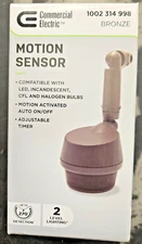 Commercial Electric 270 Deg Bronze Motion Activated Wired Flood Light Sensor