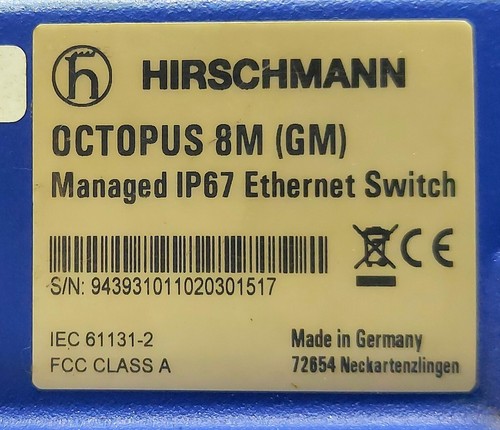 Hirschmann OCTOPUS 8M (GM) Verwaltet IP67 Ethernet Switch - 第 10/11 張圖片