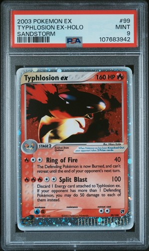 Typhlosion ex graded PSA 9 for sale on eBay