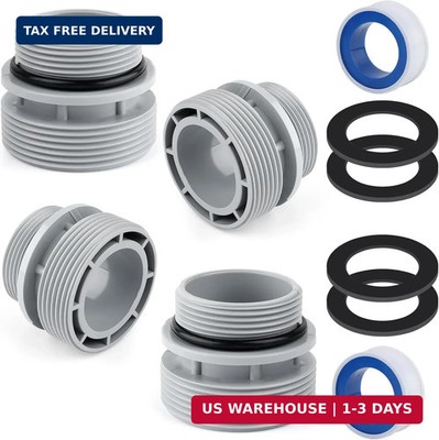 4 Pack - 4560 Pool Hose Conversion Adapters Kit for Intex Hayward Coleman Pool F