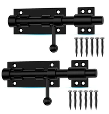 Slide Bolt Gate Latch, 6.3 Inch Heavy Duty Solid Stainless Steel Bolts Latche