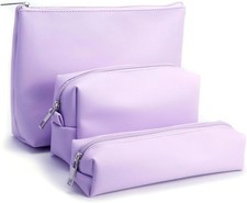 Travel Makeup Bags Set, 3-Piece Large Toiletry Organizer, Multi-Size Cosmetic...