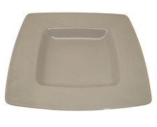 Le Chef, set 6 piatti fondi quadrati con falda larga, porcellana bianca