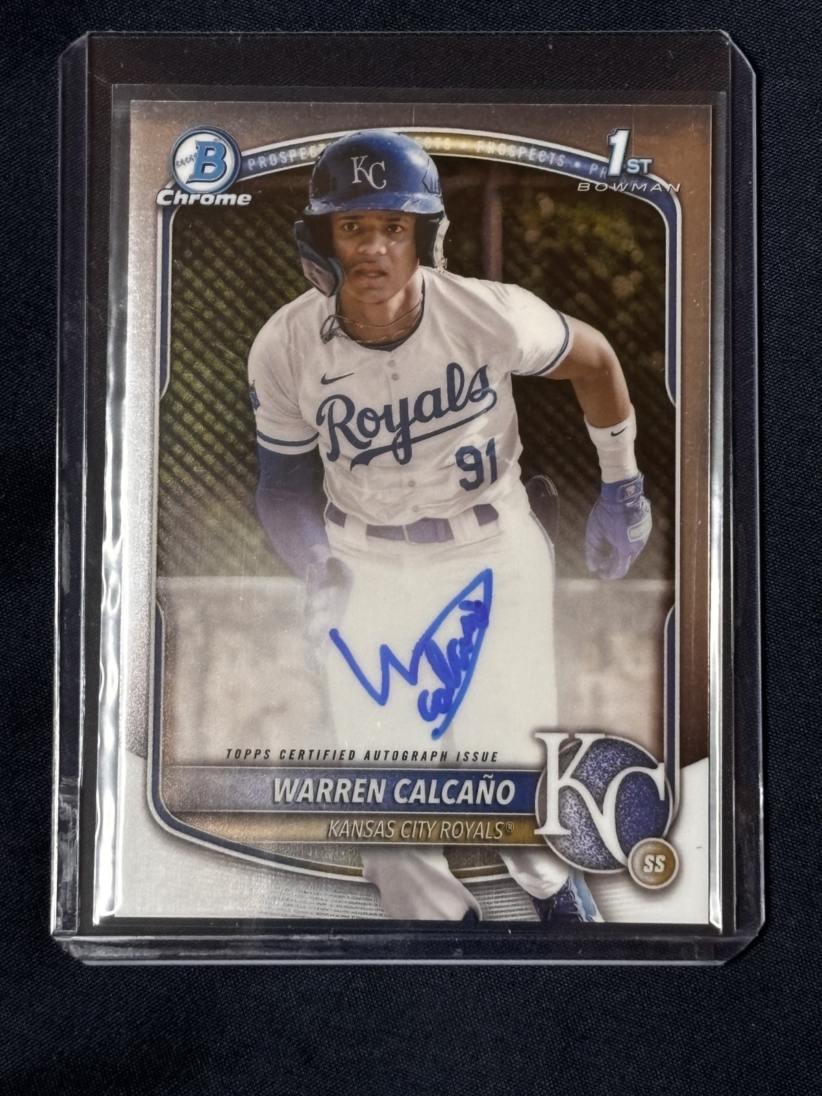 2025 Bowman - Chrome Prospect Autographs #CPA-WC Warren Calcano