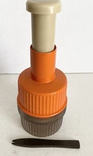 Zyliss Retro Food Nut Chopper Swiss Made Collectible 60s Orange with Sharpener