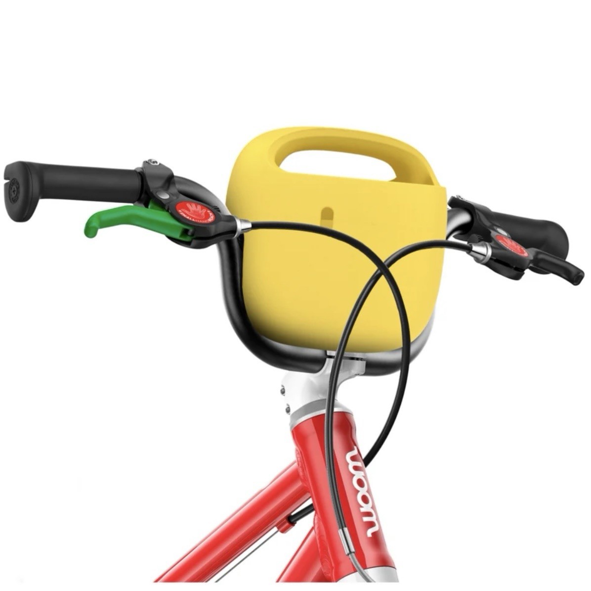 woom POP Kids Bike Basket Snap On Yellow EVA Foam Outdoors Sporty Cycling Sports