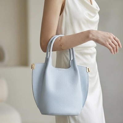 hübsche kleine Lederhandtasche Damen Made in Italy echtes Leder in vielen Farben