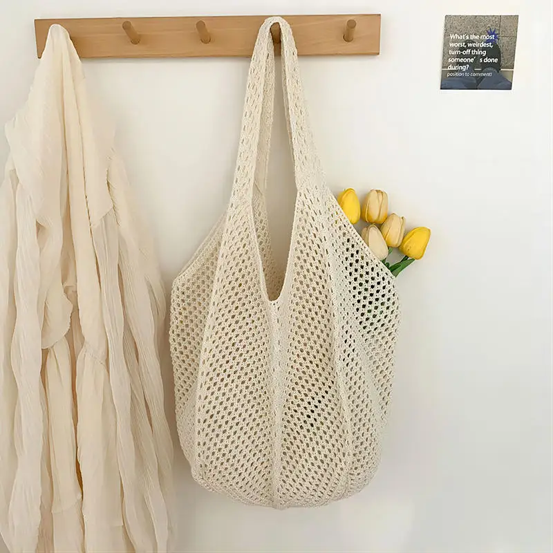Straw Woven Tote Bag Large Summer Beach Shoulder Bag for Women