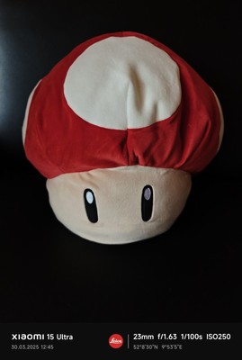 Super Mario Red Power Pilz       Mocchi-Mocchi Plüschfigur ca. 40cm wie NEU 