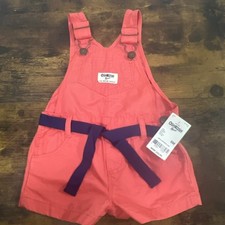 New OSHKOSH B'GOSH Shortalls Shorts Bibs Children's Bib Overalls 6 Months