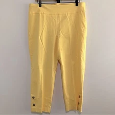 Counterparts Yellow Cropped Pants Size Large