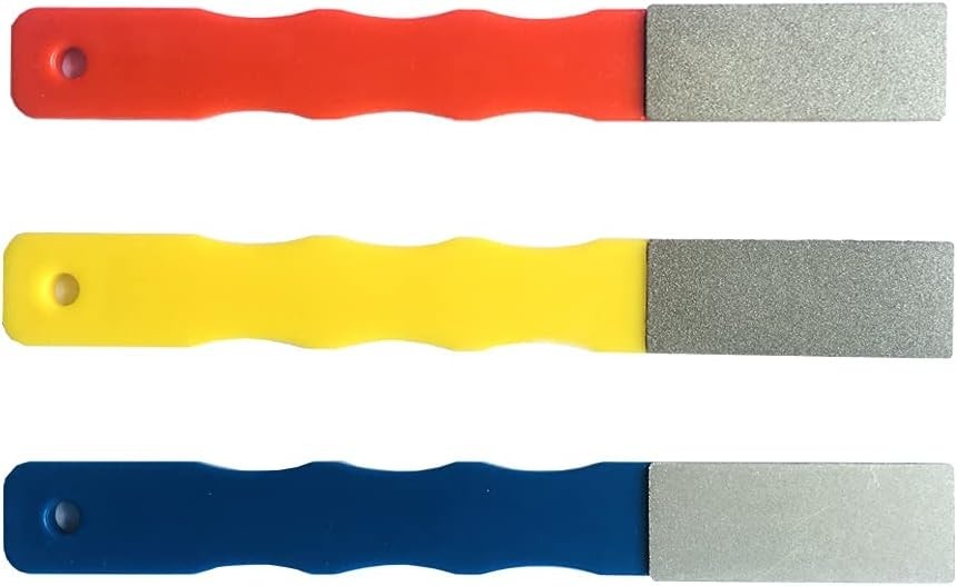 Color Coded Diamond File Set - Coarse, Medium, Fine for Precision Sharpening