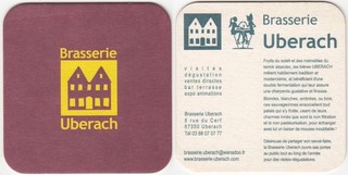 1 BRASSERIE UBERACH FRANCE SOUS BOCK BEER DECK BEERCOASTER VILTJE
