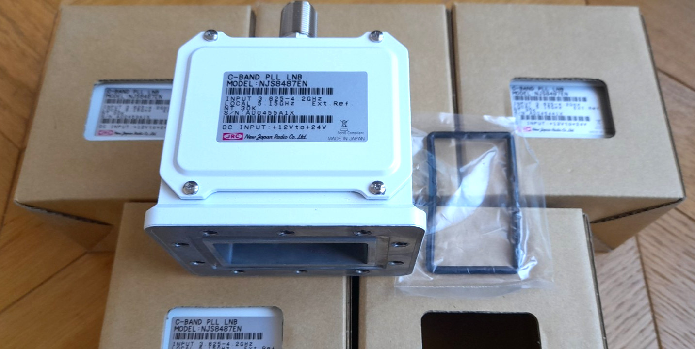 Récepteur LNB C-Band PLL JRC NJS8487EN à faible bruit de phase