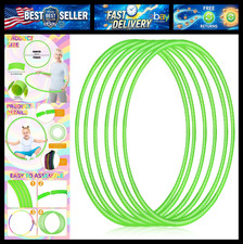 Poen 10 Pcs Exercise Hoop for Kids Detachable Adjustable Plastic Toy Colored Hoo