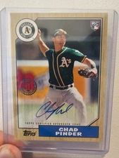 2017 Topps - 1987 Rookie and All-Star Autographs Chad Pinder #1987A-CP Auto