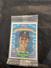 1991 Kellogg Baseball Greats Warren Spahn Factory Sealed Card Milwaukee Braves 