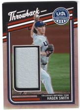 HAGEN SMITH 2026 Panini Stars & Stripes Prizm THROWBACK JERSEY RELIC