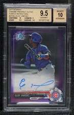 2017 Bowman Chrome Prospect Purple Refractor /250 Eloy Jimenez BGS 9.5 Auto 5h0