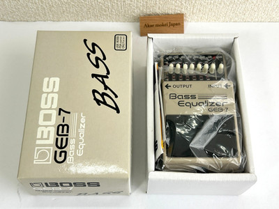 Boss GEB-7 Bass Equalizer EQ 50Hz-10KHz Effektpedal für Bassgitarre mit Box g...