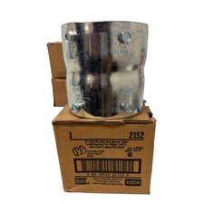 RACO 2152 3  EMT IMC Rigid Steel Set-Screw Coupling Concrete Tight Lot of 2 New