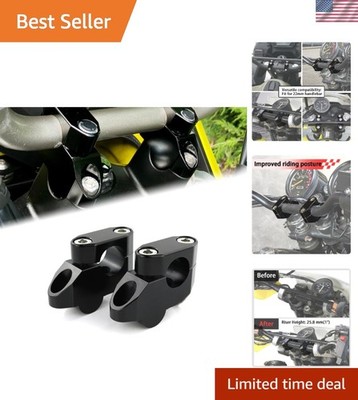 Adjustable 22mm Motorcycle Handlebar Risers - Perfect for Grom, FZ1 & More