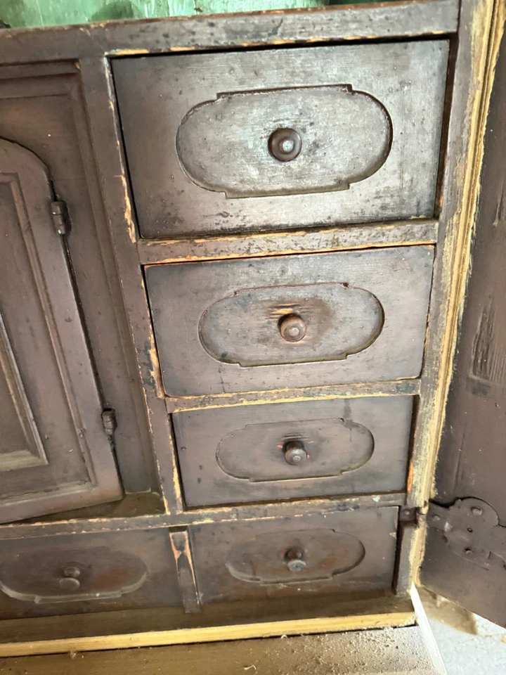 ARMARIO SIGLO XVIII Pintura Original Para Restaurar Foto 4 de 4