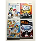 Nintendo Wii Bundle Video Game Lot🔥Works! Mario Kart Tony Hawk Shaun White