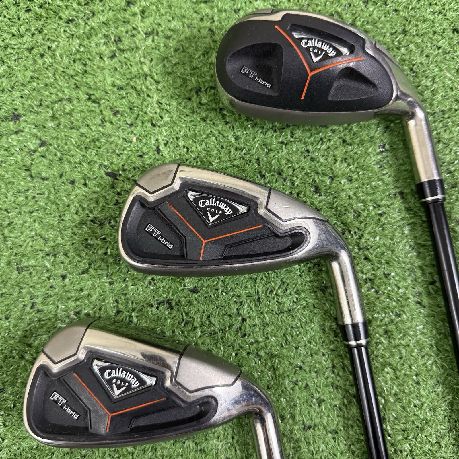 Callaway FT I-Brid Hybrid Iron Set 5-PW SW Senior A Flex 65g Graphite -1” Short