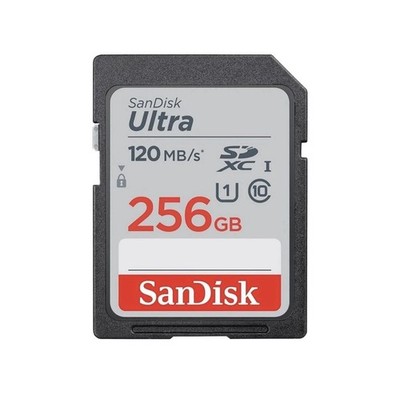 SanDisk Ultra Full HD 256GB UHS-I SDXC Klasse 10 Speicherkarte 120MB/s