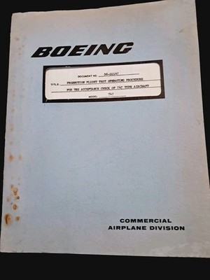 Boeing Production Flight Test Operating Procedures