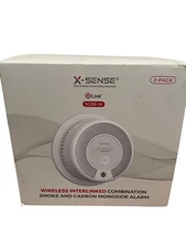 X-Sense Wireless Interlinked Combination Smoke & Carbon Alarm SC06-W 3-Pack 6/24