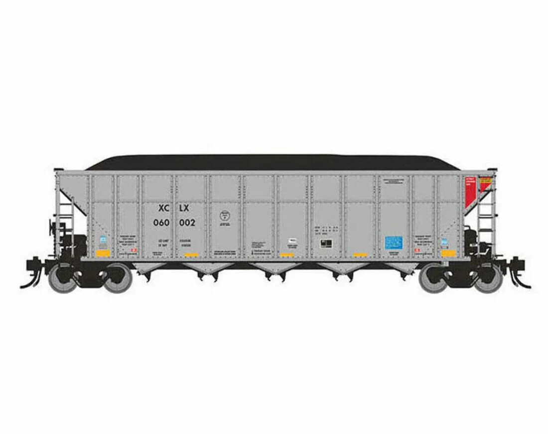 Rapido Trains 169040 HO XCLX Autoflood III RD Coal Hopper #1 (Pack of 6 ...