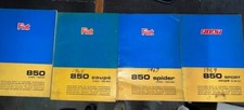 Fiat 850 Various Trims-parts Catalogs Bundle-pack Of 4 Original Catalogs