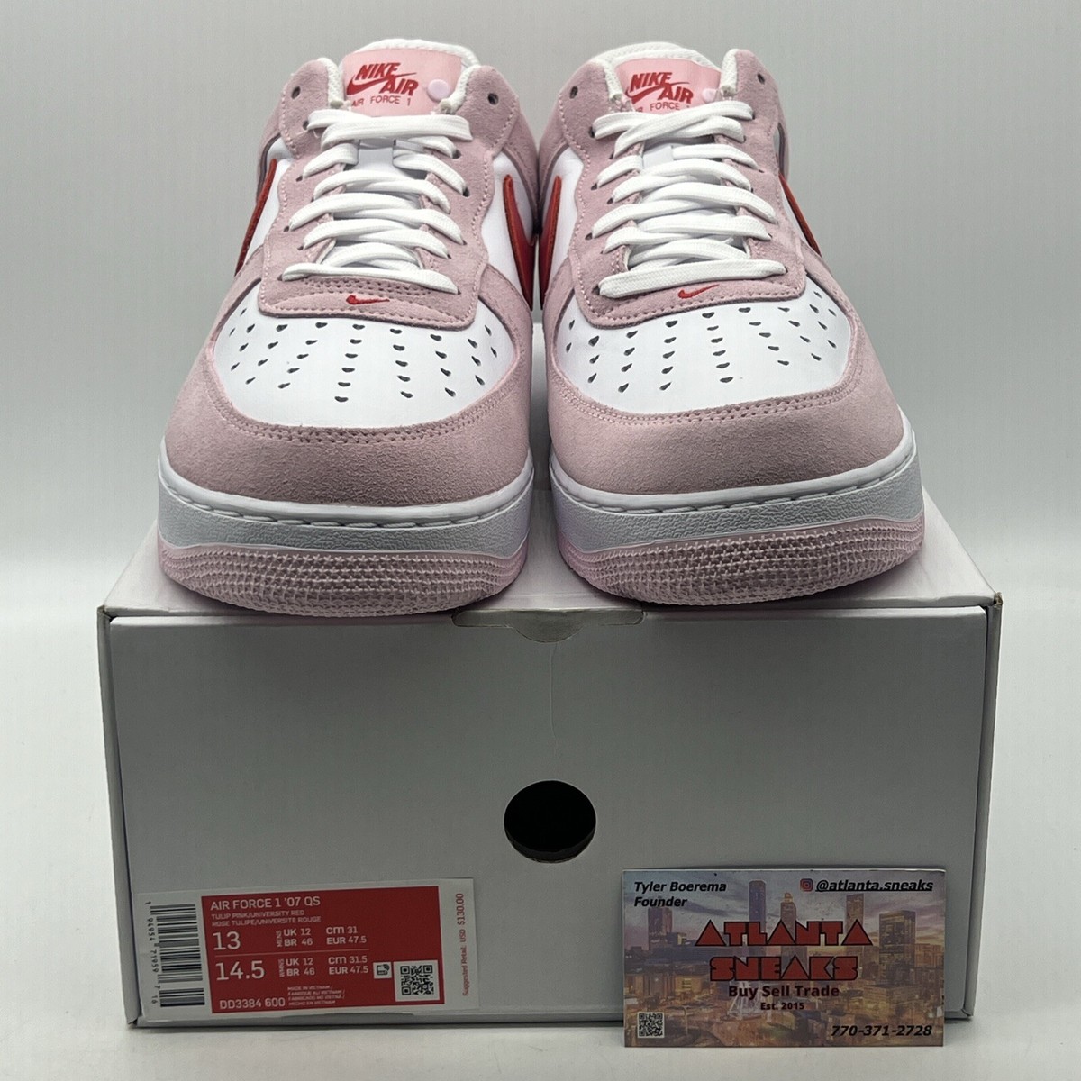 Size 13 - Nike Air Force 1 '07 QS Low Valentine's Day Love Size 13 - Nike Air Force 1 '07 QS Low Valentine's Day Love