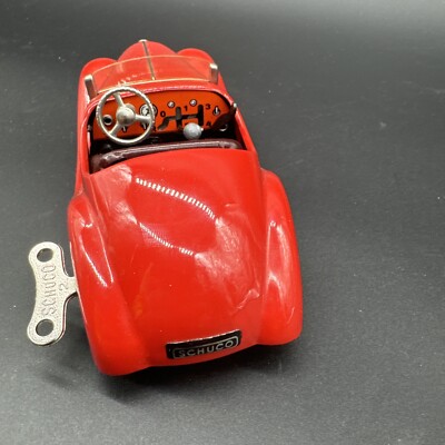 シュコー エグザミコ(Schuco Examico)4001 Schuco Examico 4001 Windup Metal Car Maroon Red Original